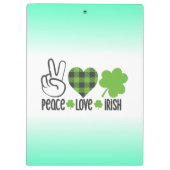 Porte-bloc Conception de la Saint-Patrick irlandaise de l'amo (Dos)