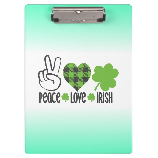 Porte-bloc Conception de la Saint-Patrick irlandaise de l'amo (Devant)