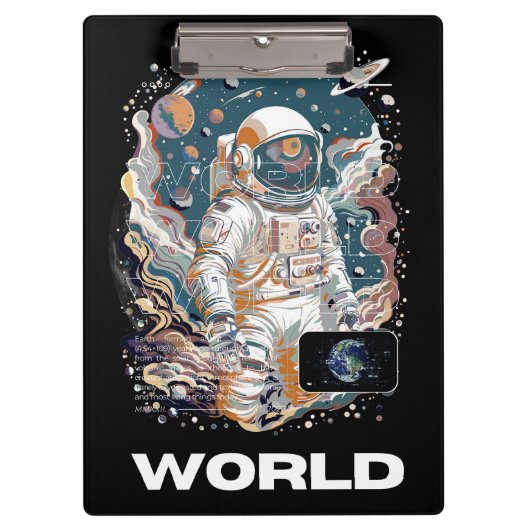 Porte-bloc Conception de l'astronaute mondiale (Devant)
