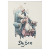 Porte-bloc Conception de manchot Big Boss Winter (Dos)