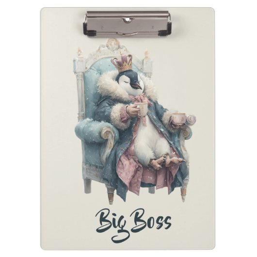 Porte-bloc Conception de manchot Big Boss Winter (Devant)