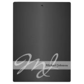 Porte-bloc Conception de monogramme et de nom (Dos)