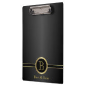 Porte-bloc Conception de monogramme professionnel - Noir clas (Gauche)