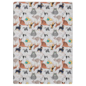 Porte-bloc Conception de motif de chiens et chats mignons (Dos)