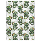 Porte-bloc Conception de motif de serpents - Blanc (Dos)