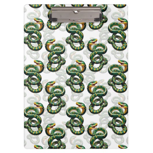 Porte-bloc Conception de motif de serpents - Blanc (Devant)