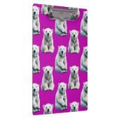 Porte-bloc Conception de motif d'ours polaire violet (Swatch)