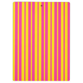 Porte-bloc Conception de motif rayé stylé rose jaune (Dos)