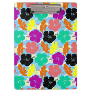 Porte-bloc Conception de motifs de fleurs colorés