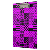 Porte-bloc Conception de Patchwork Motifs mélangés violet noi (Gauche)