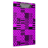 Porte-bloc Conception de Patchwork Motifs mélangés violet noi (Swatch)