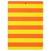 Porte-bloc Conception de rayures jaunes orange (Dos)