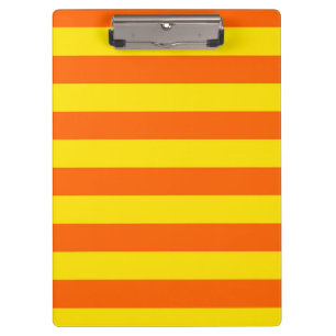 Porte-bloc Conception de rayures jaunes orange