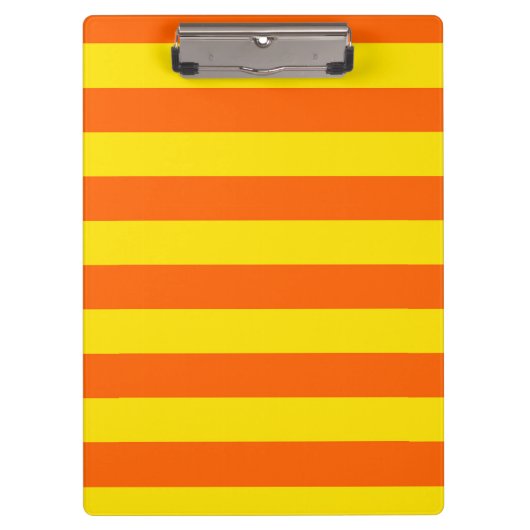 Porte-bloc Conception de rayures jaunes orange (Devant)