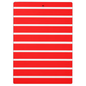Porte-bloc Conception de rayures rouges et blanches (Dos)