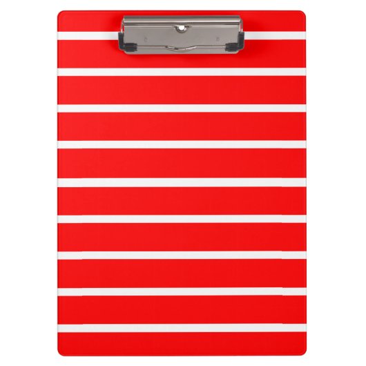 Porte-bloc Conception de rayures rouges et blanches (Devant)