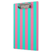 Porte-bloc Conception de rayures vert menthe rose  (Gauche)