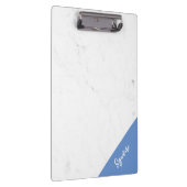 Porte-bloc Conception de rectangle bleu Monogramme Marbre bla (Swatch)