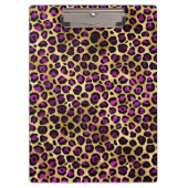 Porte-bloc Conception de série Leopard violet et or 4 (Devant)