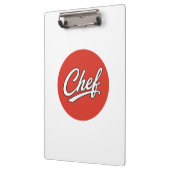 Porte-bloc Conception de typographie de script de chef minima (Gauche)