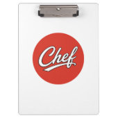 Porte-bloc Conception de typographie de script de chef minima (Devant)