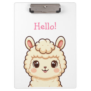 Porte-bloc Conception d'illustration de lama mignon