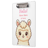 Porte-bloc Conception d'illustration de lama mignon (Gauche)