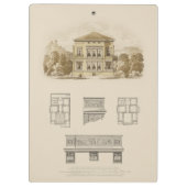 Porte-bloc Conception d'une propriété avec plans d'intérieur (Dos)