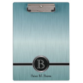Porte-bloc Conception exécutive de monogramme - acier de (Devant)