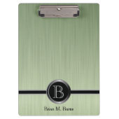 Porte-bloc Conception exécutive de monogramme - acier de (Devant)