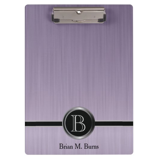 Porte-bloc Conception exécutive de monogramme - acier de (Devant)