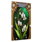 Porte-bloc Conception florale dans un cadre doré (Swatch)