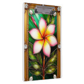 Porte-bloc Conception florale dans un cadre doré (Swatch)