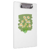 Porte-bloc Conception Florale Rustique sur Fond Vert (Swatch)