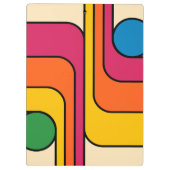 Porte-bloc Conception géométrique de style rétro années 70 Mo (Dos)