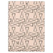 Porte-bloc Conception géométrique du rectangle X du (Dos)