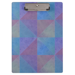 Porte-bloc Conception Géométrique Triangles Aquarelle Bleu Vi