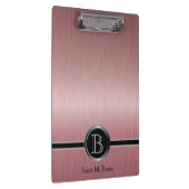 Porte-bloc Conception Monogramme Exécutif - Ruby Brush Steel (Swatch)