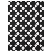 Porte-bloc Conception noire de boule de mod avec le texte (Dos)