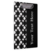 Porte-bloc Conception noire de boule de mod avec le texte (Swatch)