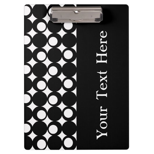 Porte-bloc Conception noire de boule de mod avec le texte (Devant)