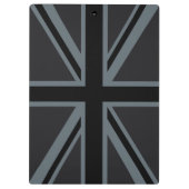 Porte-bloc Conception noire de drapeau d'Union Jack (Dos)