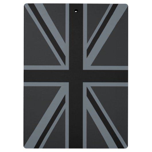 Porte-bloc Conception noire de drapeau d'Union Jack (Dos)