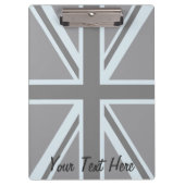 Porte-bloc Conception noire de drapeau d'Union Jack (Devant)