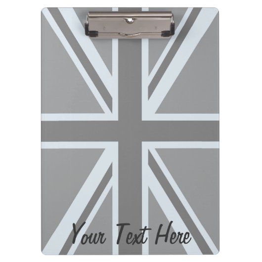 Porte-bloc Conception noire de drapeau d'Union Jack (Devant)