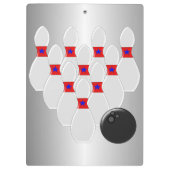 Porte-bloc Conception personnalisée de bowling (Dos)