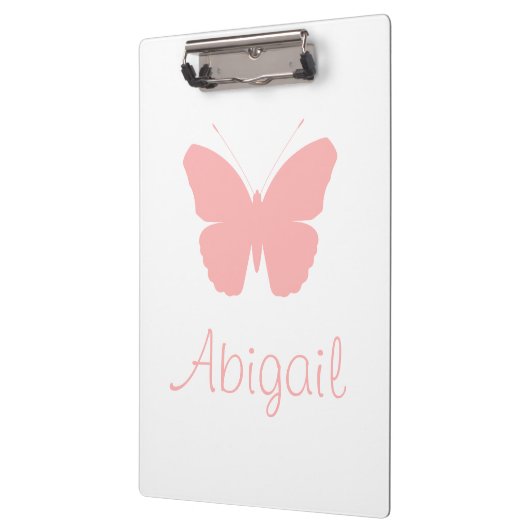 Porte-bloc Conception rose de silhouette de papillon (Gauche)