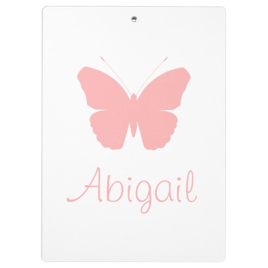 Porte-bloc Conception rose de silhouette de papillon (Dos)