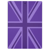 Porte-bloc Conception Union Jack violette (Dos)