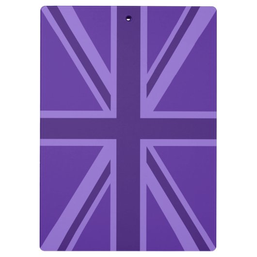 Porte-bloc Conception Union Jack violette (Dos)